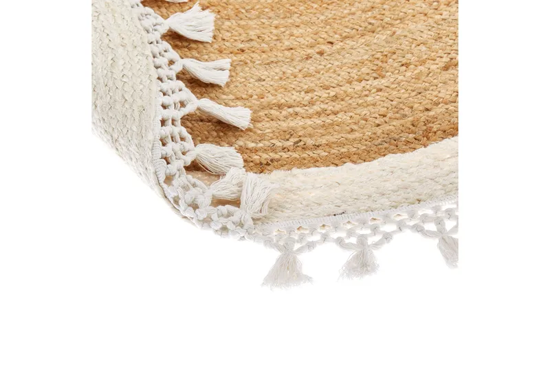 Marts Juteteppe 140 cm Rund - Beige - Tekstiler & tepper - Teppe & matte - Moderne matte - Jutematter & hampematter