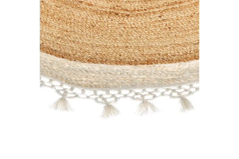 Marts Juteteppe 140 cm Rund - Beige - Tekstiler & tepper - Teppe & matte - Moderne matte - Jutematter & hampematter