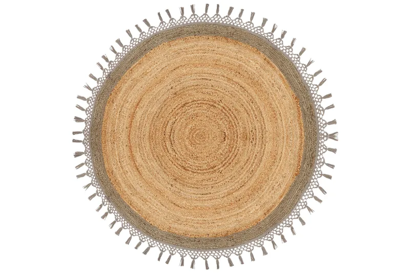 Marts Juteteppe 140 cm Rund, Beige