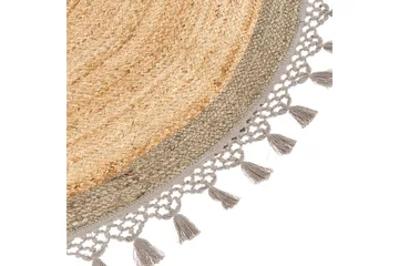 Marts Juteteppe 140 cm Rund - Beige - Tekstiler & tepper - Teppe & matte - Moderne matte - Jutematter & hampematter