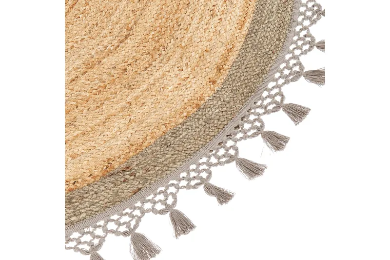 Marts Juteteppe 140 cm Rund - Beige - Tekstiler & tepper - Teppe & matte - Moderne matte - Jutematter & hampematter