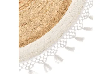 Marts Juteteppe 140 cm Rund - Beige - Tekstiler & tepper - Teppe & matte - Moderne matte - Jutematter & hampematter