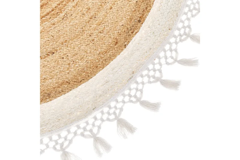 Marts Juteteppe 140 cm Rund - Beige - Tekstiler & tepper - Teppe & matte - Moderne matte - Jutematter & hampematter