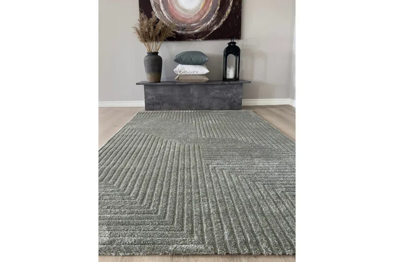 Maskinvevd teppe Bella Modern - 160x230 cm - Tekstiler & tepper - Teppe & matte - Moderne matte - Friezematte