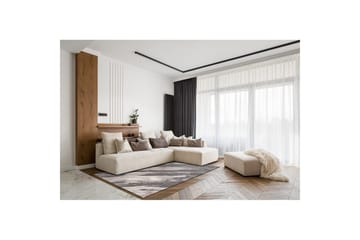 Maskinvevd teppe Bern Beton - 140x200 cm - Tekstiler & tepper - Teppe & matte - Moderne matte - Friezematte