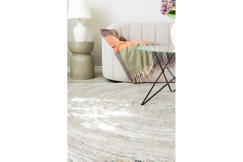 Maskinvevd teppe Bern Circle - 160x230 cm - Tekstiler & tepper - Teppe & matte - Moderne matte - Friezematte