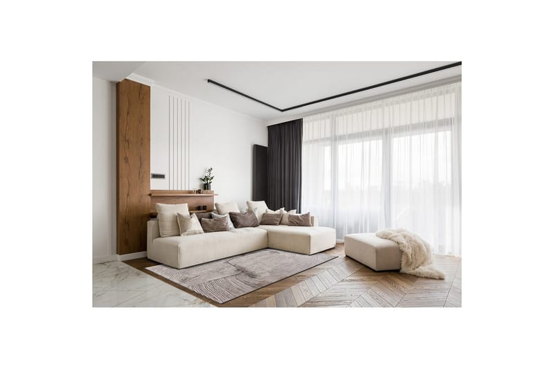 Maskinvevd teppe Bern Modern - 200x290 cm - Tekstiler & tepper - Teppe & matte - Moderne matte - Friezematte