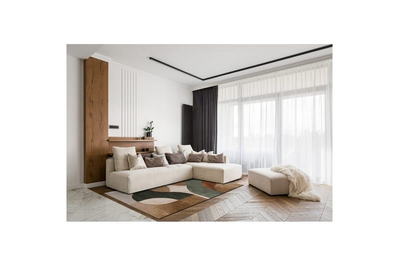 Maskinvevd teppe Brilliance Shape - 200x290 cm - Tekstiler & tepper - Teppe & matte - Moderne matte - Friezematte
