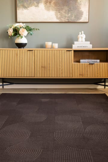 Maskinvevd teppe Castello Art 240x340 cm - Sjokolade - Tekstiler & tepper - Teppe & matte - Moderne matte - Wiltontepper