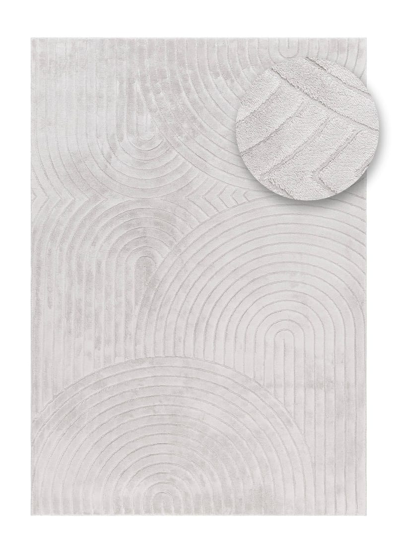 Maskinvevd teppe Cozy Zen 200x290 cm - Grå - Tekstiler & tepper - Teppe & matte - Moderne matte - Wiltontepper