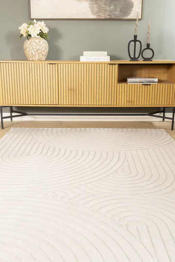 Maskinvevd teppe Cozy Zen 200x290 cm - Grå - Tekstiler & tepper - Teppe & matte - Moderne matte - Wiltontepper