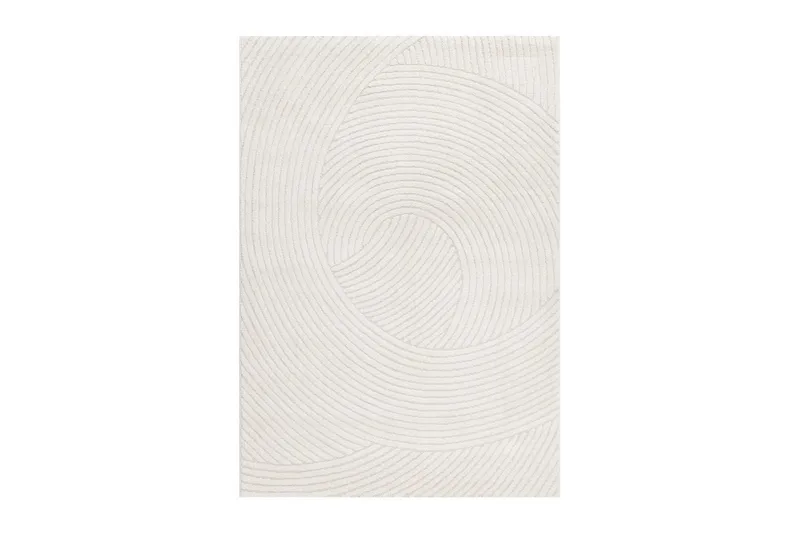 Maskinvevd teppe Genova Harmony, 140x200 cm, Hvit