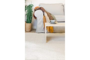 Maskinvevd teppe Genova Harmony - 240x340 cm, Hvit - Tekstiler & tepper - Teppe & matte - Moderne matte - Friezematte