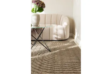 Maskinvevd teppe Genova Zen - 200x290 cm, Mokka - Tekstiler & tepper - Teppe & matte - Moderne matte - Friezematte