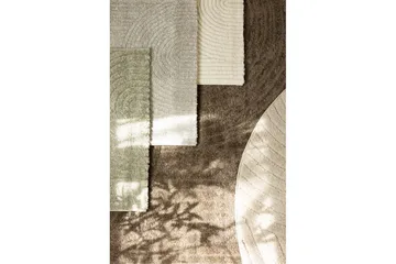 Maskinvevd teppe Genova Zen - 200x290 cm, Mokka - Tekstiler & tepper - Teppe & matte - Moderne matte - Friezematte