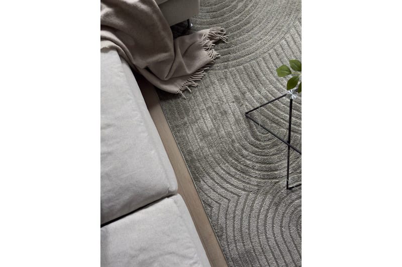 Maskinvevd teppe Genova Zen - 280x380 cm, Grønn - Tekstiler & tepper - Teppe & matte - Moderne matte - Friezematte