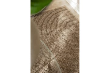 Maskinvevd teppe Genova Zen - 80x150 cm, Mokka - Tekstiler & tepper - Teppe & matte - Moderne matte - Friezematte