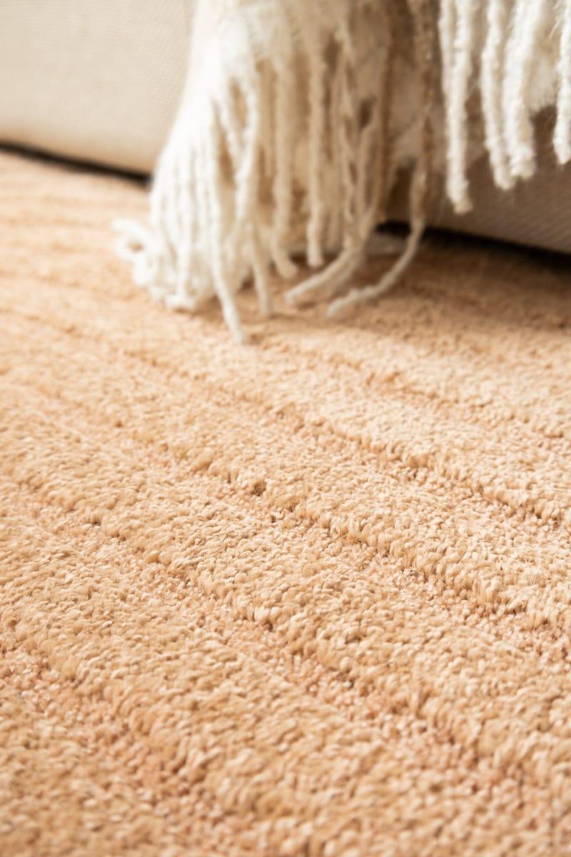 Maskinvevd teppe KM Home Genova Zen 80x250 cm Peach - Fersken - Tekstiler & tepper - Teppe & matte - Moderne matte - Wiltontepper