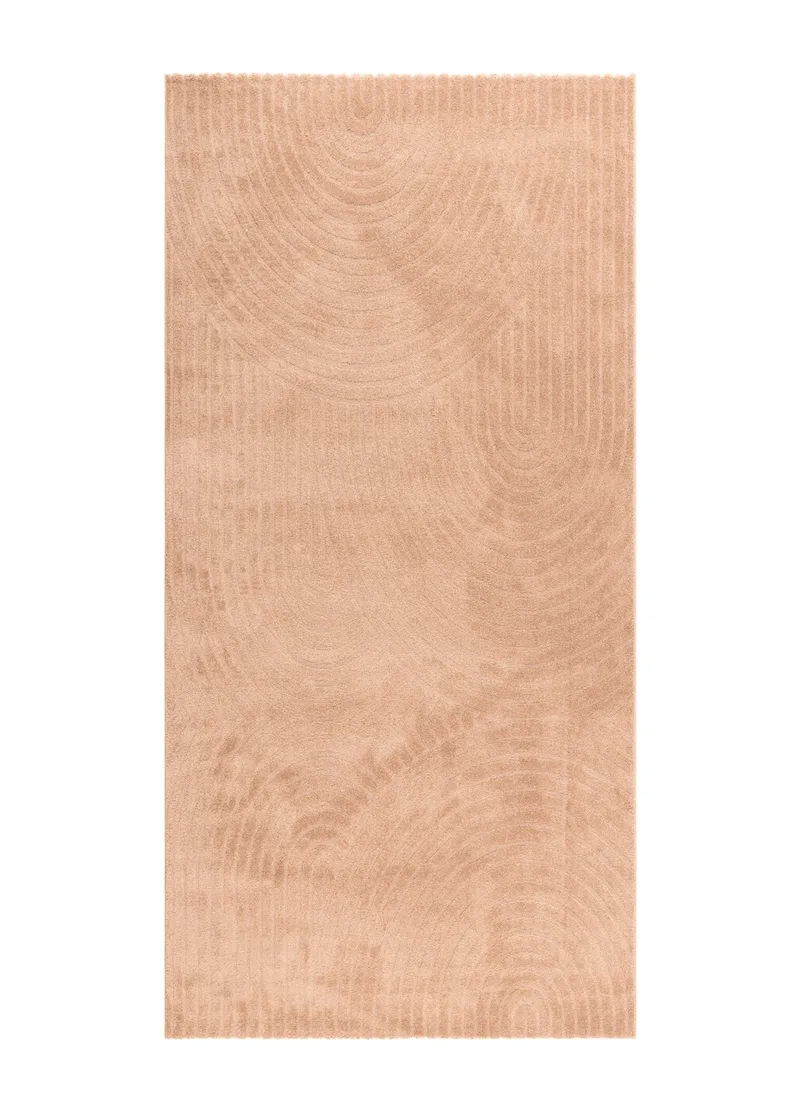 Maskinvevd teppe KM Home Genova Zen 80x250 cm Peach, Fersken