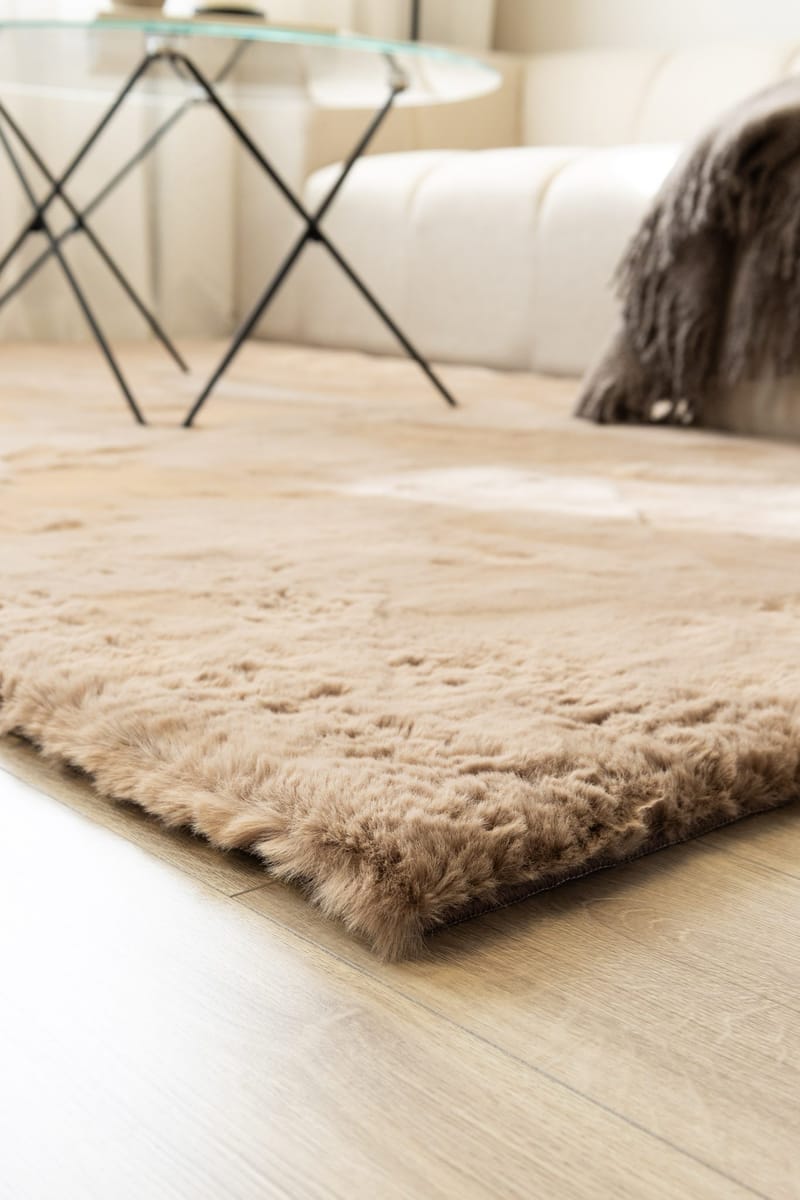 Maskinvevd teppe KM Home Heaven Deluxe 160x230 Mørk Lin - Mørk lin - Tekstiler & tepper - Teppe & matte - Moderne matte - Friezematte