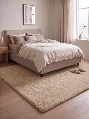 Maskinvevd teppe KM Home Heaven Deluxe 160x230 Mørk Lin - Mørk lin - Tekstiler & tepper - Teppe & matte - Moderne matte - Friezematte