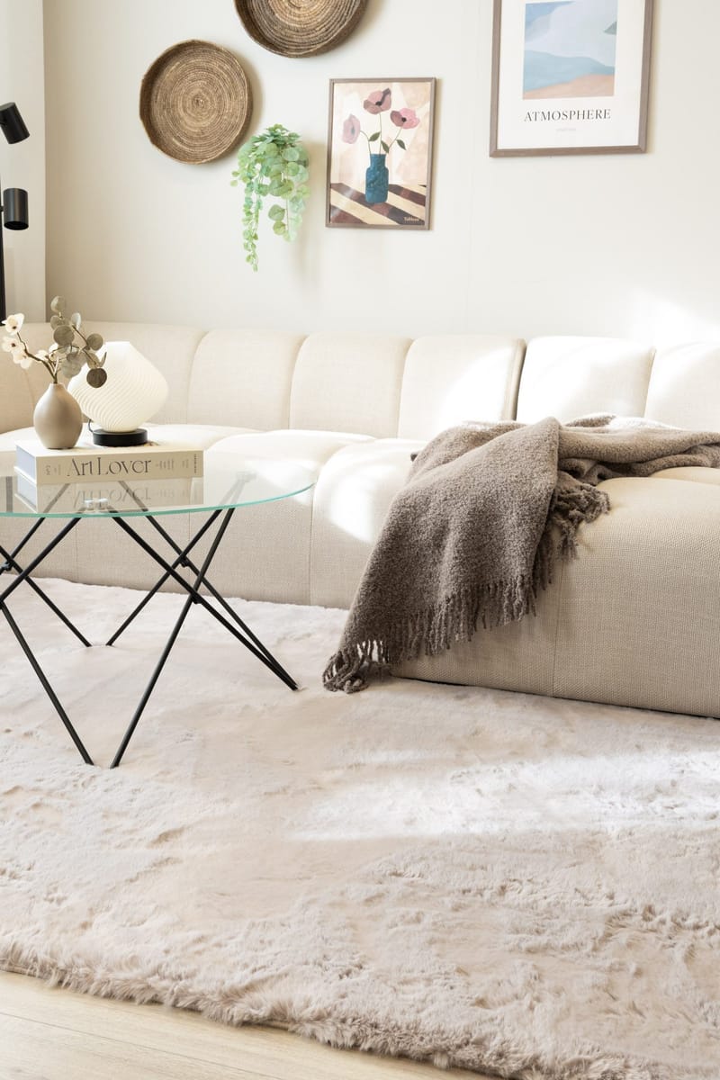 Maskinvevd teppe KM Home Heaven Deluxe 200x290 Greige - Greige - Tekstiler & tepper - Teppe & matte - Moderne matte - Wiltontepper