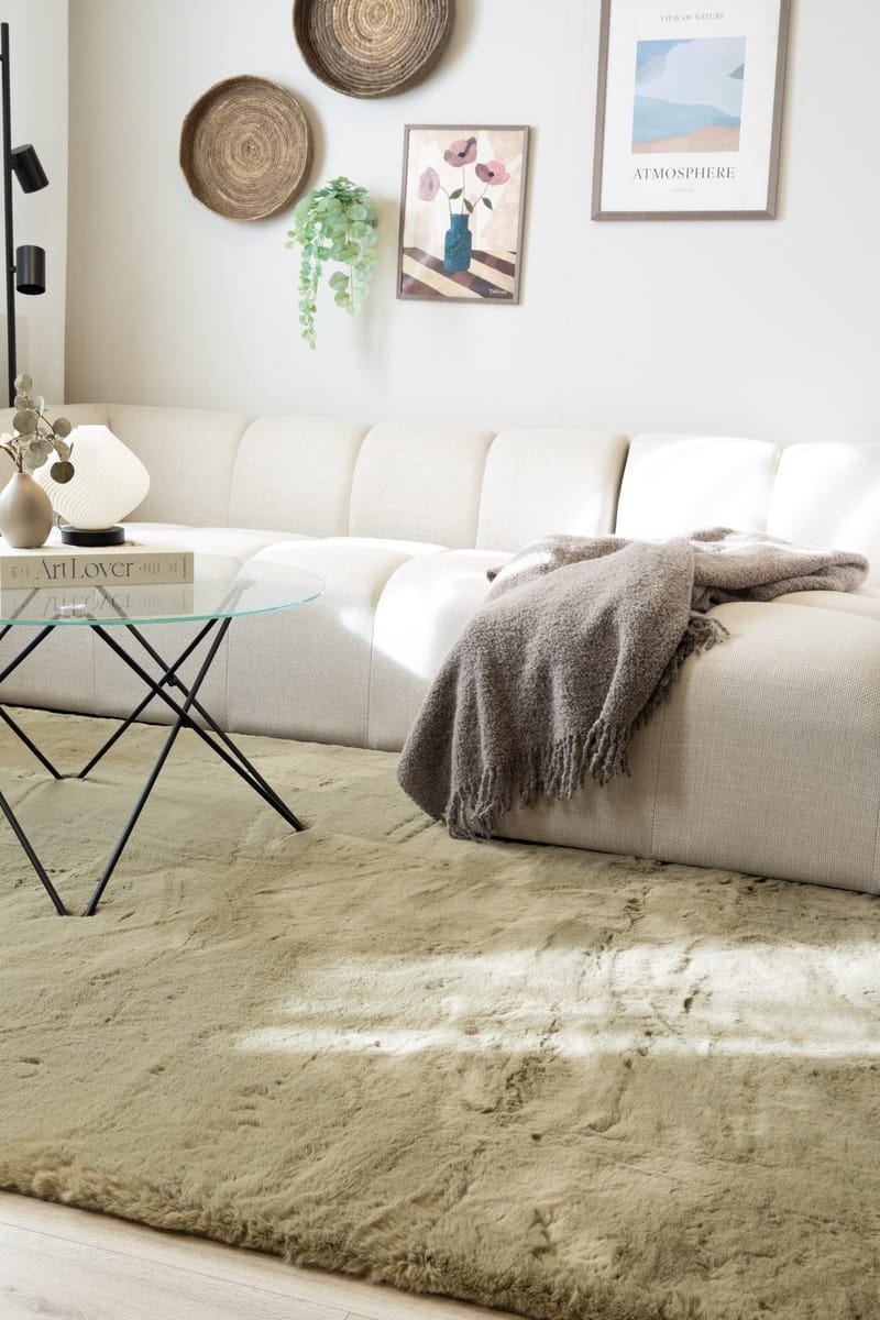 Maskinvevd teppe KM Home Heaven Deluxe 230x330 Olivengrønn - Olivengrønn - Tekstiler & tepper - Teppe & matte - Moderne matte - Wiltontepper