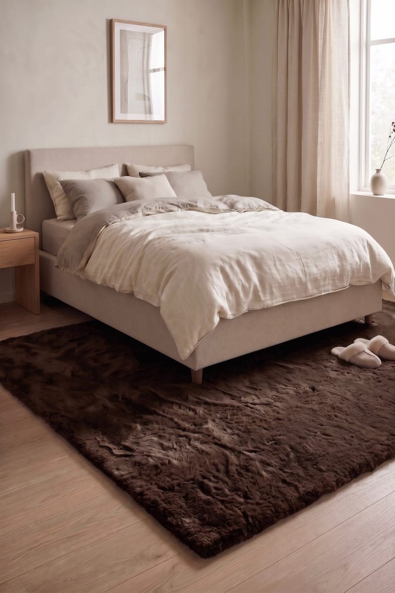 Maskinvevd teppe KM Home Heaven Deluxe 230x330 Sjokolade - Sjokolade - Tekstiler & tepper - Teppe & matte - Moderne matte - Wiltontepper
