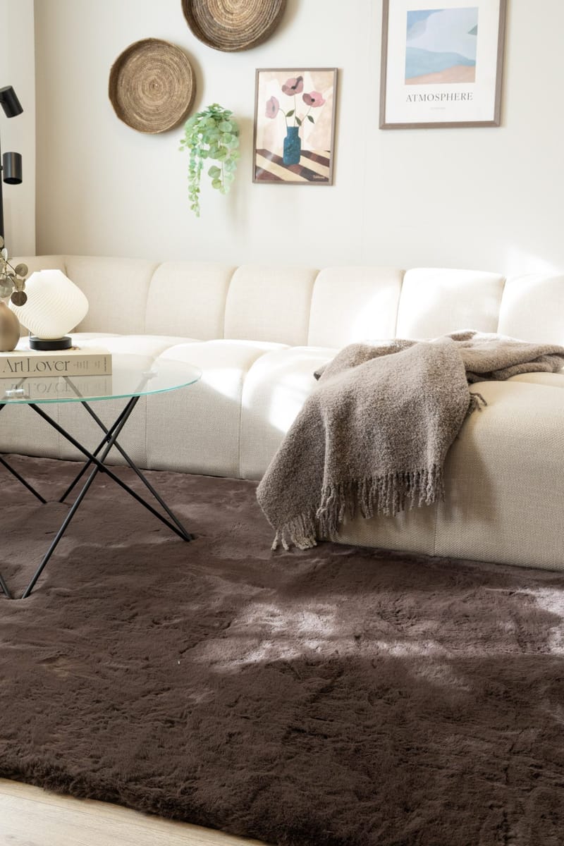 Maskinvevd teppe KM Home Heaven Deluxe 230x330 Sjokolade - Sjokolade - Tekstiler & tepper - Teppe & matte - Moderne matte - Wiltontepper