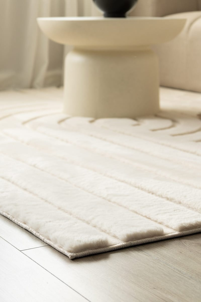 Maskinvevd teppe KM Home Heaven Modern 200x290 Natur - natur - Tekstiler & tepper - Teppe & matte - Moderne matte - Friezematte