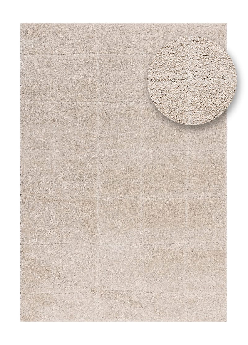 Maskinvevd teppe KM Home Montana Square 140x200 Lin - lin - Tekstiler & tepper - Teppe & matte - Moderne matte - Wiltontepper