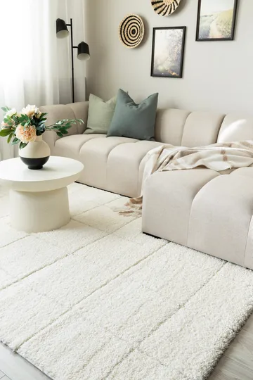 Maskinvevd teppe KM Home Montana Square 160x230 Creme - krem - Tekstiler & tepper - Teppe & matte - Moderne matte - Wiltontepper