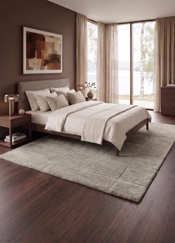 Maskinvevd teppe KM Home Montana Square 160x230 Grønn - Grønn - Tekstiler & tepper - Teppe & matte - Moderne matte - Friezematte
