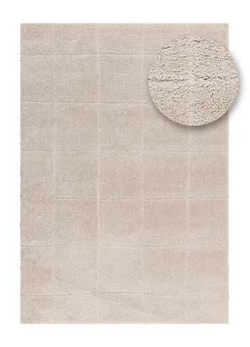 Maskinvevd teppe KM Home Montana Square 160x230 Lin - Lin - Tekstiler & tepper - Teppe & matte - Moderne matte - Wiltontepper