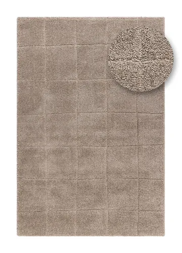 Maskinvevd teppe KM Home Montana Square 240x340 Greige - Greige - Tekstiler & tepper - Teppe & matte - Moderne matte - Wiltontepper