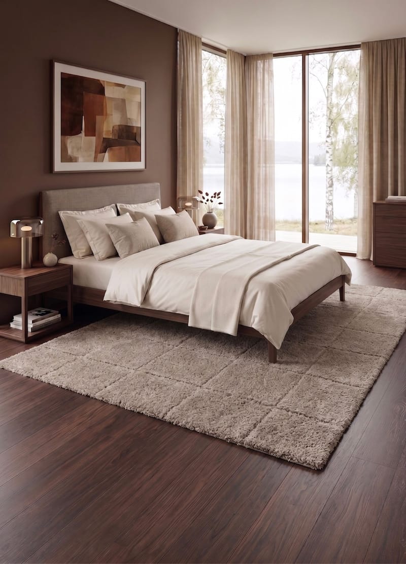 Maskinvevd teppe KM Home Montana Square 240x340 Greige - Greige - Tekstiler & tepper - Teppe & matte - Moderne matte - Wiltontepper