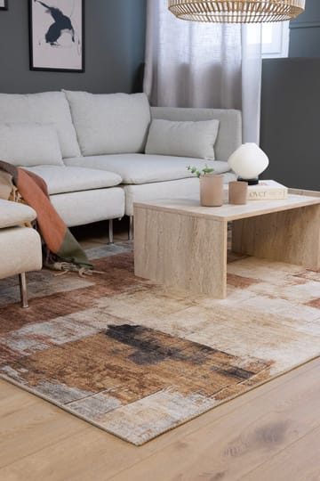 Maskinvevd teppe KM Home Nevada Vintage 160x230 cm Rust - Rust - Tekstiler & tepper - Teppe & matte - Moderne matte - Friezematte