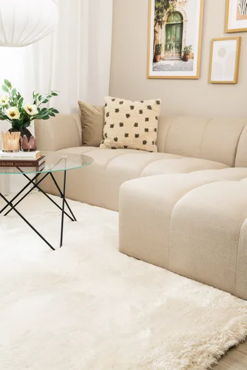 Maskinvevd teppe KM Home Novelle 140x200 Creme - Krem - Tekstiler & tepper - Teppe & matte - Moderne matte - Ryetepper