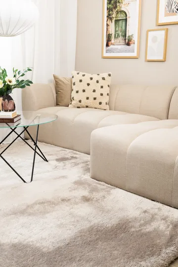 Maskinvevd teppe KM Home Novelle 140x200 Grå - Grå - Tekstiler & tepper - Teppe & matte - Moderne matte - Ryetepper