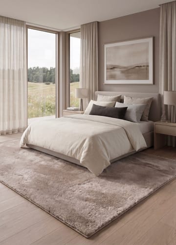 Maskinvevd teppe KM Home Novelle 160x230 Lin - Lin - Tekstiler & tepper - Teppe & matte - Moderne matte - Ryetepper