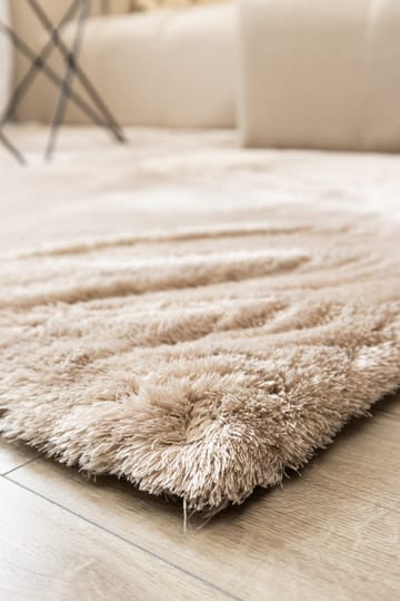 Maskinvevd teppe KM Home Novelle KVADRAT 240x240 Lin - Lin - Tekstiler & tepper - Teppe & matte - Moderne matte - Ryetepper