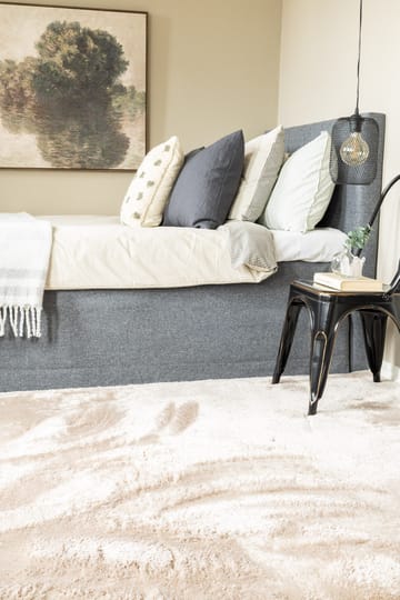 Maskinvevd teppe KM Home Novelle KVADRAT 240x240 Lin - Lin - Tekstiler & tepper - Teppe & matte - Moderne matte - Ryetepper