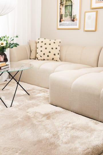 Maskinvevd teppe KM Home Novelle KVADRAT 240x240 Lin - Lin - Tekstiler & tepper - Teppe & matte - Moderne matte - Ryetepper