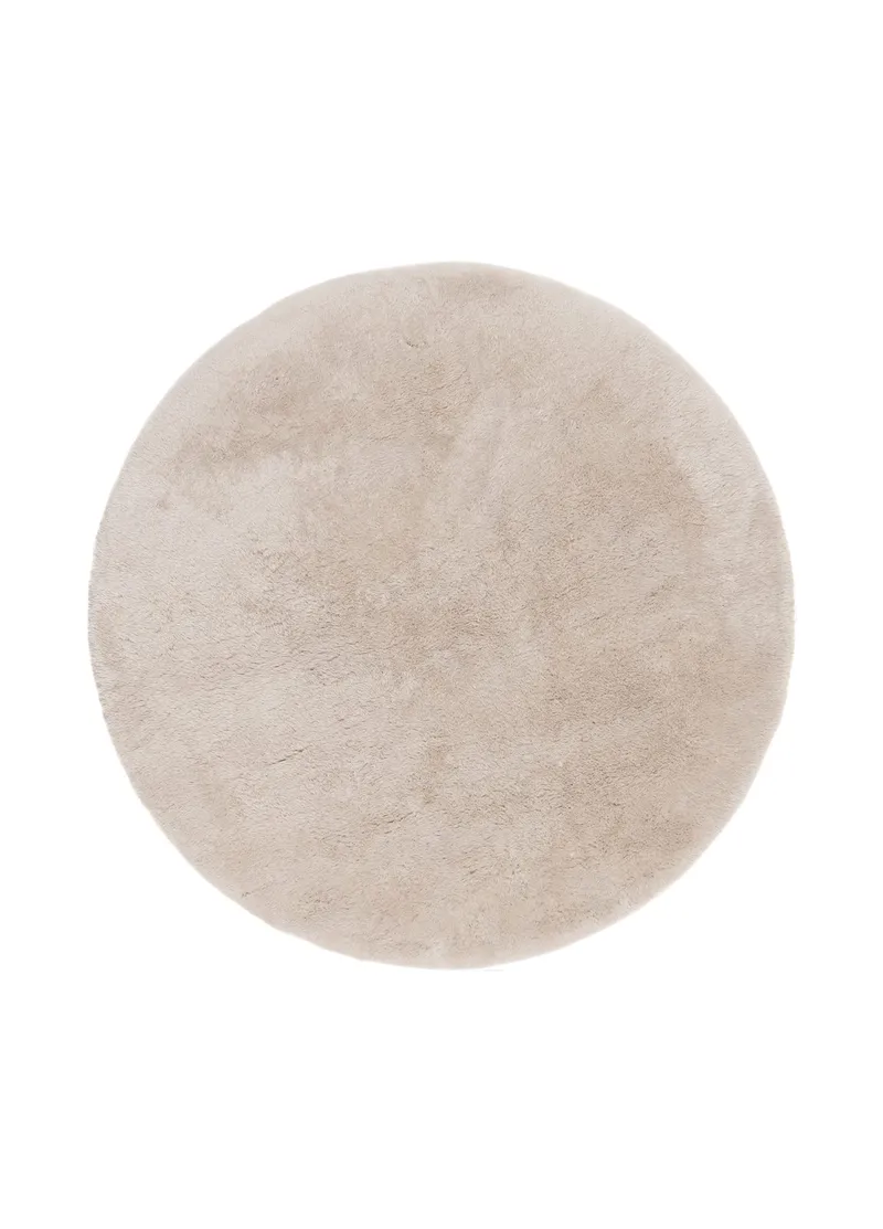 Maskinvevd teppe KM Home Novelle RUNDT 120x120 Creme, Creme