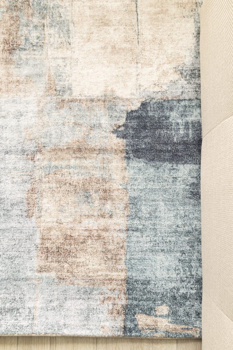 Maskinvevd teppe KM Home Oregon Vintage 160x230 Blå - Blå - Tekstiler & tepper - Teppe & matte - Moderne matte - Friezematte
