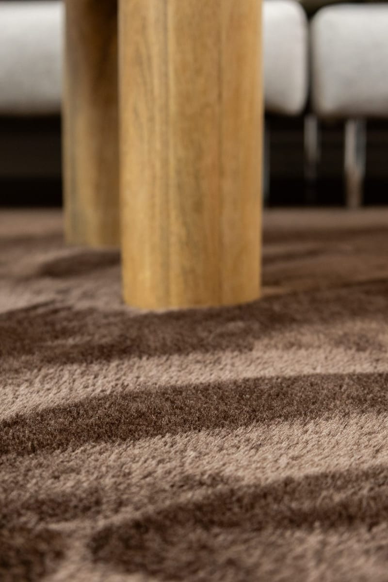 Maskinvevd teppe KM Home Tender 160x230 Sjokolade - Sjokolade - Tekstiler & tepper - Teppe & matte - Moderne matte - Friezematte