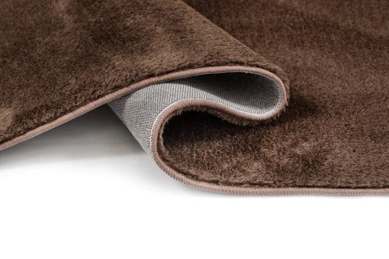 Maskinvevd teppe KM Home Tender 160x230 Sjokolade - Sjokolade - Tekstiler & tepper - Teppe & matte - Moderne matte - Friezematte