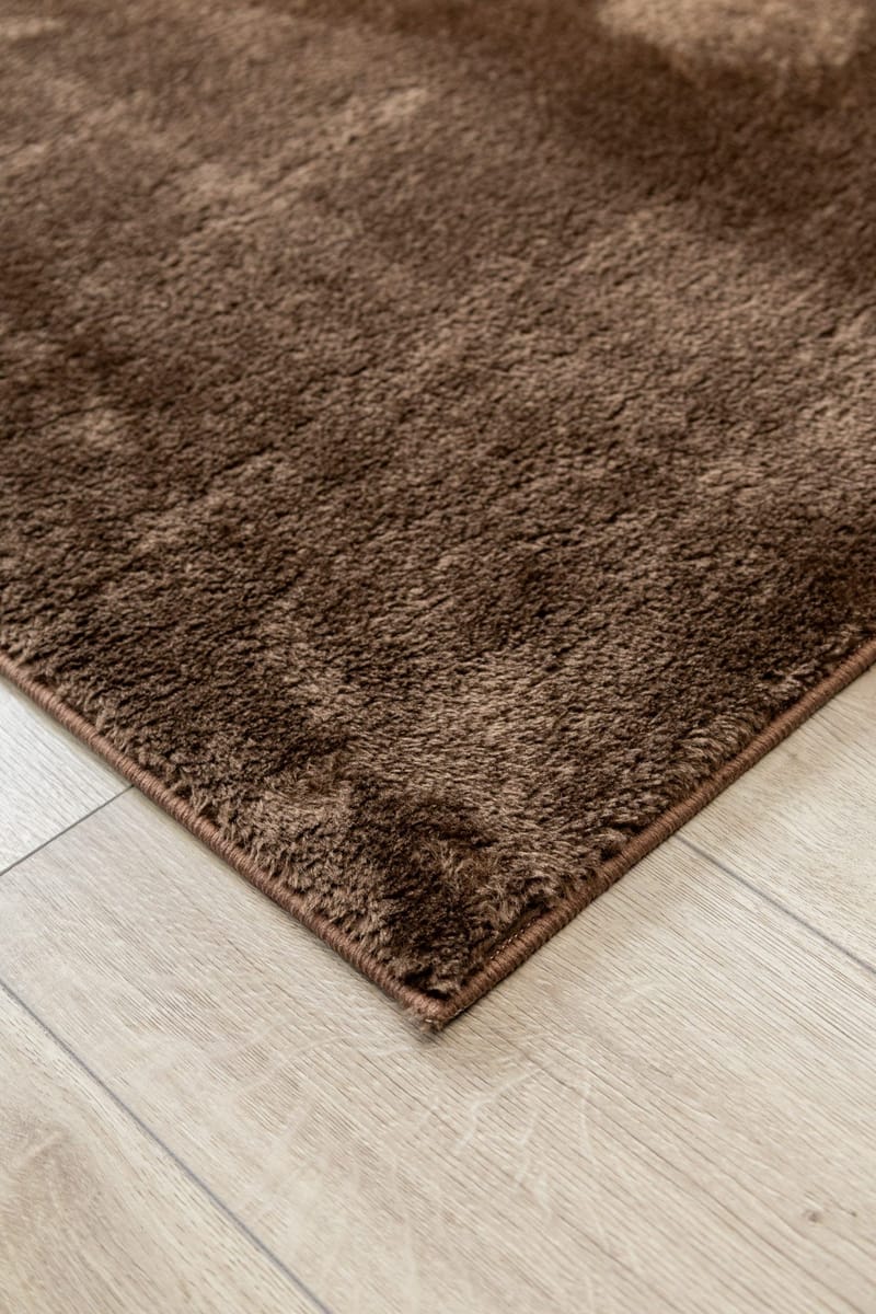 Maskinvevd teppe KM Home Tender 160x230 Sjokolade - Sjokolade - Tekstiler & tepper - Teppe & matte - Moderne matte - Friezematte