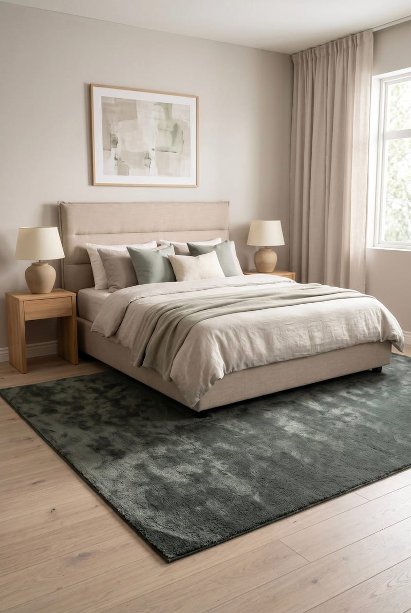 Maskinvevd teppe KM Home Tender 200x290 Smaragdgrønn - Smaragdgrønn - Tekstiler & tepper - Teppe & matte - Moderne matte - Wiltontepper