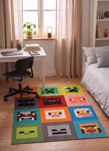 Maskinvevd teppe KM Home Play Mining 120x160 Multi - Multi - Tekstiler & tepper - Teppe & matte - Moderne matte - Wiltontepper